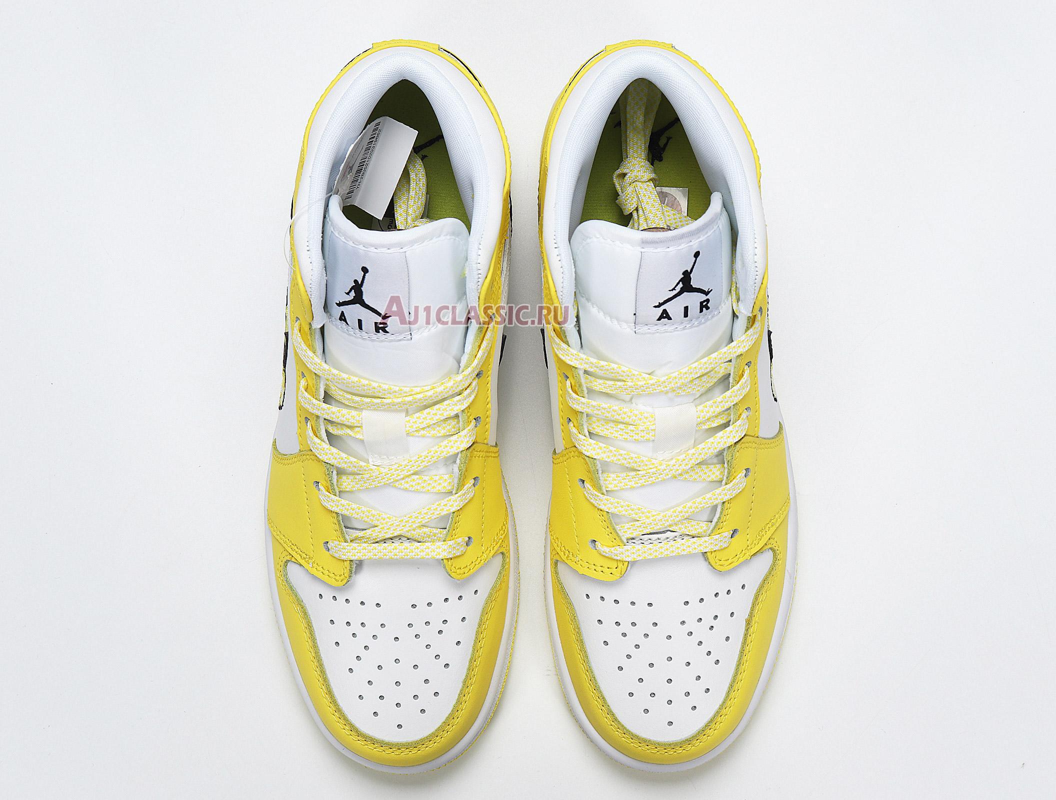 Air Jordan 1 Mid SE "Rose Patch - Dynamic Yellow" AV5174-700