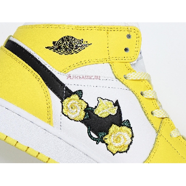 Air Jordan 1 Mid SE Rose Patch - Dynamic Yellow AV5174-700 Dynamic Yellow/Black/White Sneakers