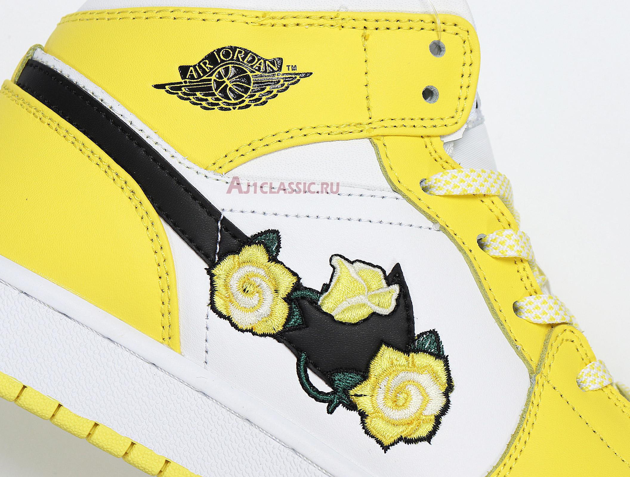 Air Jordan 1 Mid SE "Rose Patch - Dynamic Yellow" AV5174-700