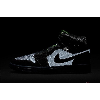 Air Jordan 1 Mid Ghost Green CV3018-001 Vast Grey/Ghost Green/White Sneakers