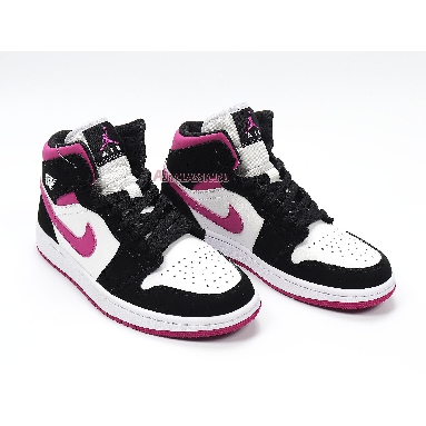 Air Jordan 1 Mid Cactus Flower BQ6472-005 Black/Cactus Flower/White Sneakers