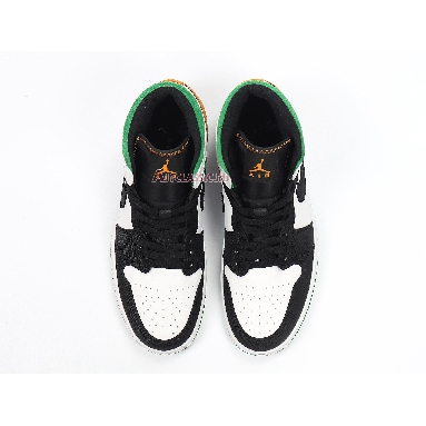 Air Jordan 1 Mid Lucky Green Laser Orange BQ6931-101 White/Laser Orange-Black-Lucky Green Sneakers