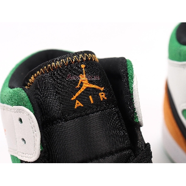 Air Jordan 1 Mid Lucky Green Laser Orange BQ6931-101 White/Laser Orange-Black-Lucky Green Sneakers