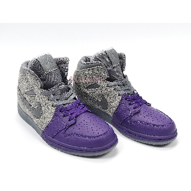 Sheila Rashid x Air Jordan 1 Mid UNITE CW5897-005 Purple/Grey Mens Womens Shoes