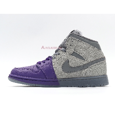 Sheila Rashid x Air Jordan 1 Mid UNITE CW5897-005 Purple/Grey Mens Womens Shoes