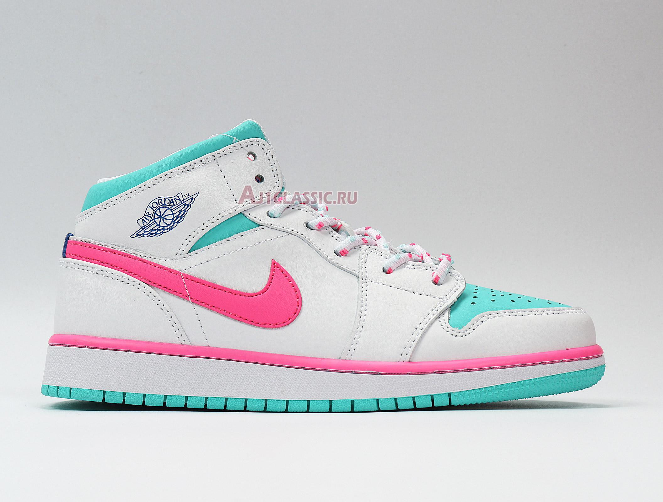 New Air Jordan 1 Mid GS "Digital Pink" 555112-102 Shoes