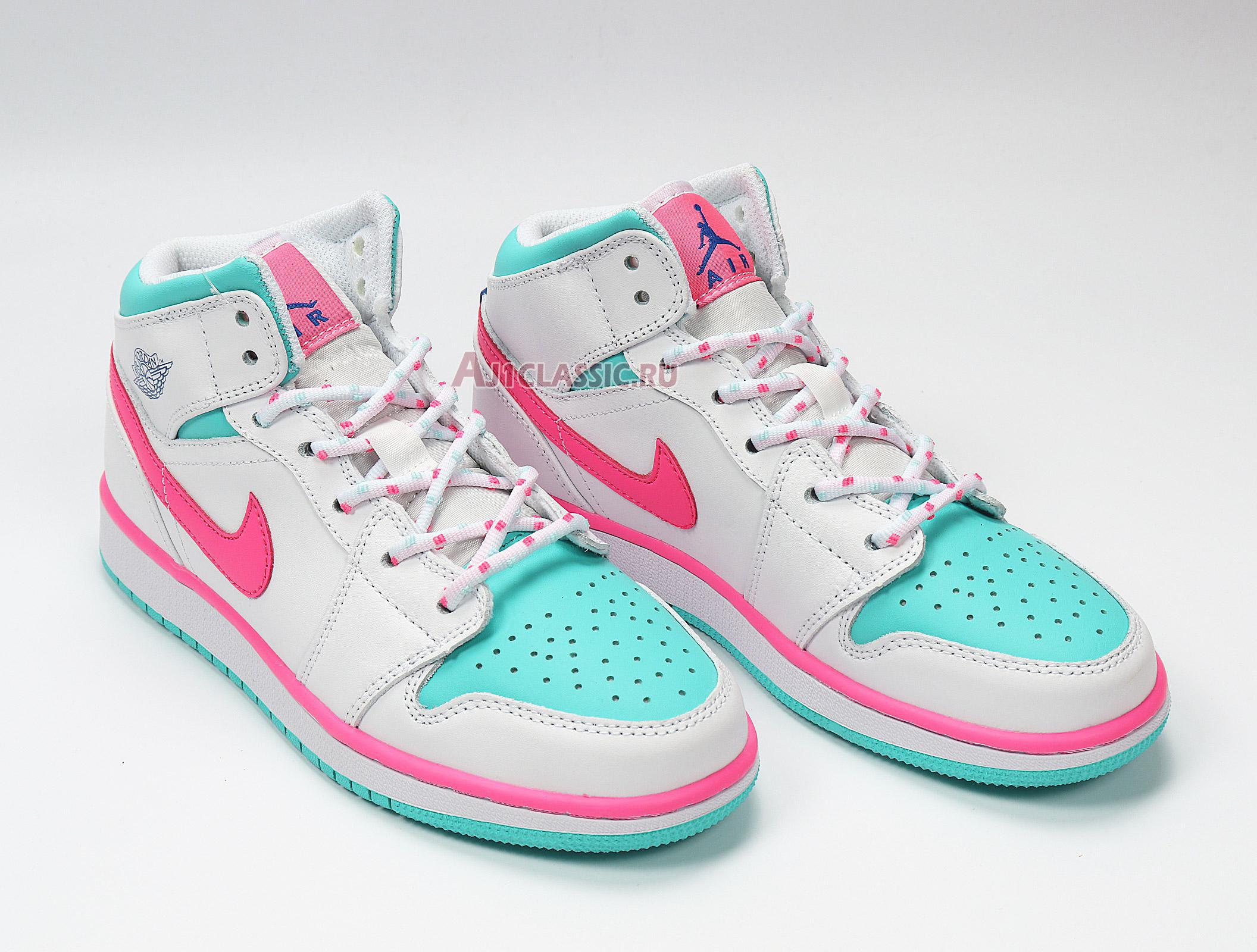 Air Jordan 1 Mid GS "Digital Pink" 555112-102