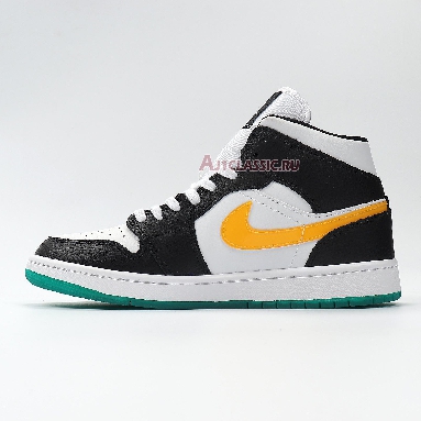 Air Jordan 1 Mid Alternate Swoosh BQ6472-063 Black/University Red/White/Lucid Green Sneakers