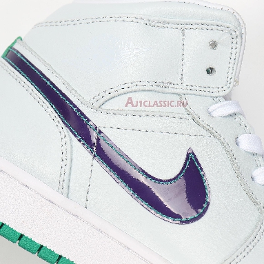 Luka Doncic x Air Jordan 1 Mid SE Pregame Pack Mindfulness CW5853-100 White/Green/Purple Sneakers