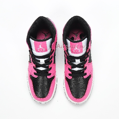 Air Jordan 1 Mid Pinksicle 555112-002 Black/White/Pinksicle Sneakers