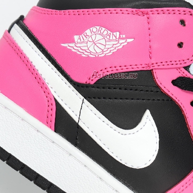 Air Jordan 1 Mid Pinksicle 555112-002 Black/White/Pinksicle Sneakers