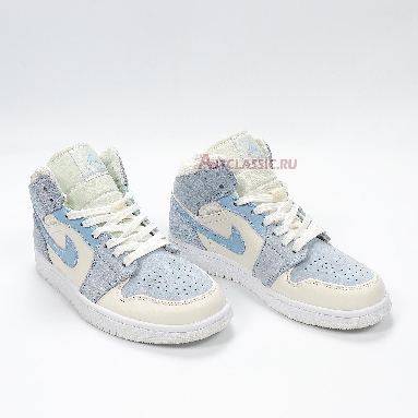 Air Jordan 1 Mid SE Sail Light Blue DA4666-100 Blue/Grey/White Sneakers