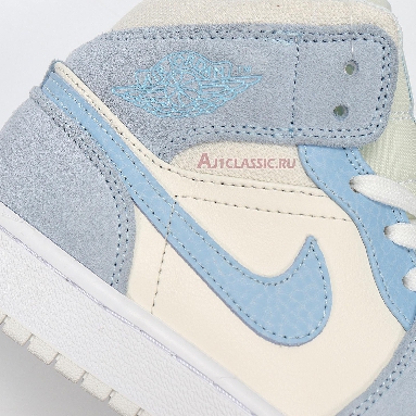 Air Jordan 1 Mid SE Sail Light Blue DA4666-100 Blue/Grey/White Sneakers