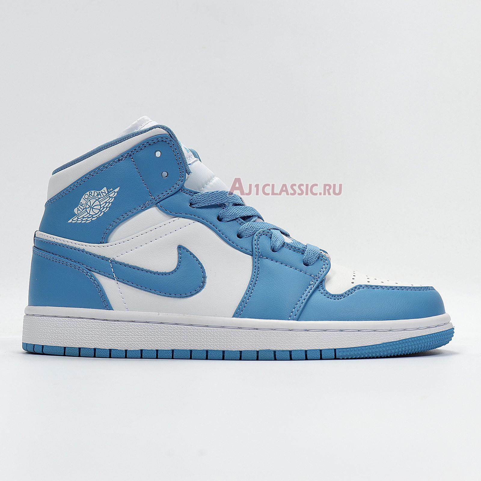 New Air Jordan 1 Mid "UNC" 554724-106 Shoes