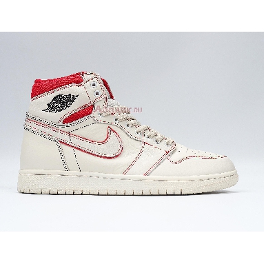 Air Jordan 1 Retro High OG Phantom 555088-160 Sail/Black-Phantom-University Red Sneakers