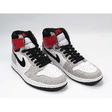 Air Jordan 1 Retro High OG Smoke Grey 555088-126 White/Black/Light Smoke Grey/Varsity Red Sneakers