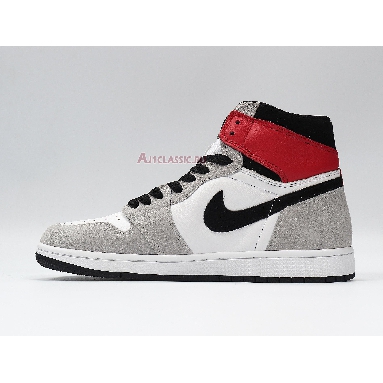 Air Jordan 1 Retro High OG Smoke Grey 555088-126 White/Black/Light Smoke Grey/Varsity Red Sneakers