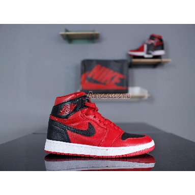 Air Jordan 1 Mid Reverse Banned 554724-601 Red/White Mens Womens Shoes