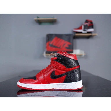 Air Jordan 1 Mid Reverse Banned 554724-601 Red/White Mens Womens Shoes