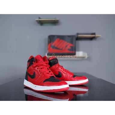 Air Jordan 1 Mid Reverse Banned 554724-601 Red/White Sneakers