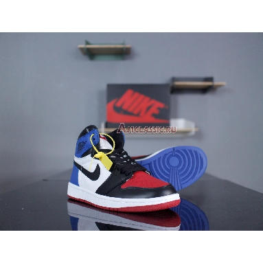 Air Jordan 1 Retro High OG Top 3 555088-026 Black/Varsity Red-Varsity Royal Mens Womens Shoes