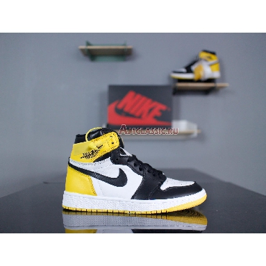 Air Jordan 1 Retro High OG Yellow Ochre 555088-109 Summit White/Yellow Ochre-Black Mens Womens Shoes