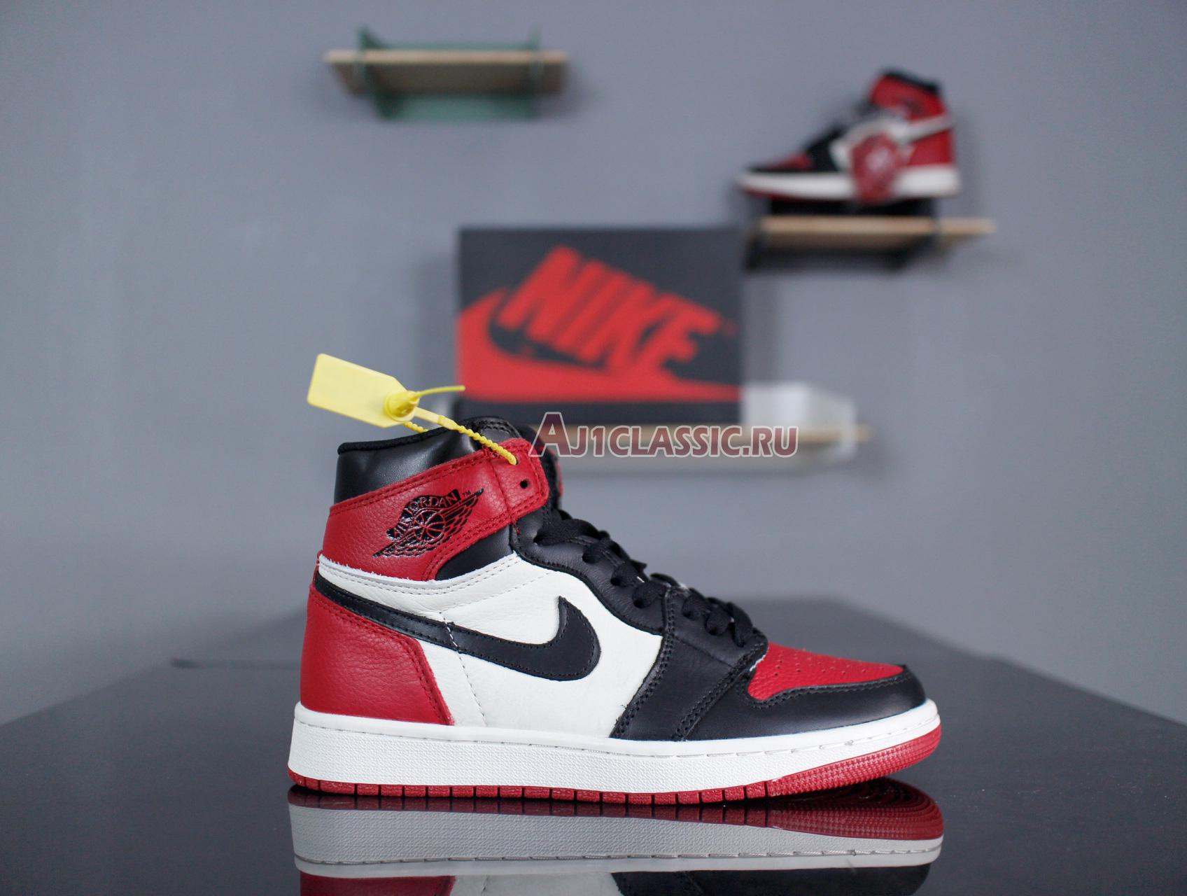 New Air Jordan 1 Retro High OG "Bred Toe" 555088-610 Shoes