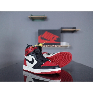 Air Jordan 1 Retro High OG Bred Toe 555088-610 Gym Red/Black-Summit White Mens Womens Shoes