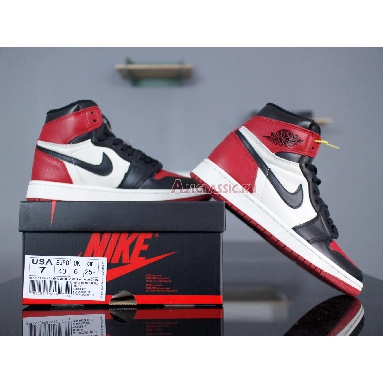 Air Jordan 1 Retro High OG Bred Toe 555088-610 Gym Red/Black-Summit White Sneakers