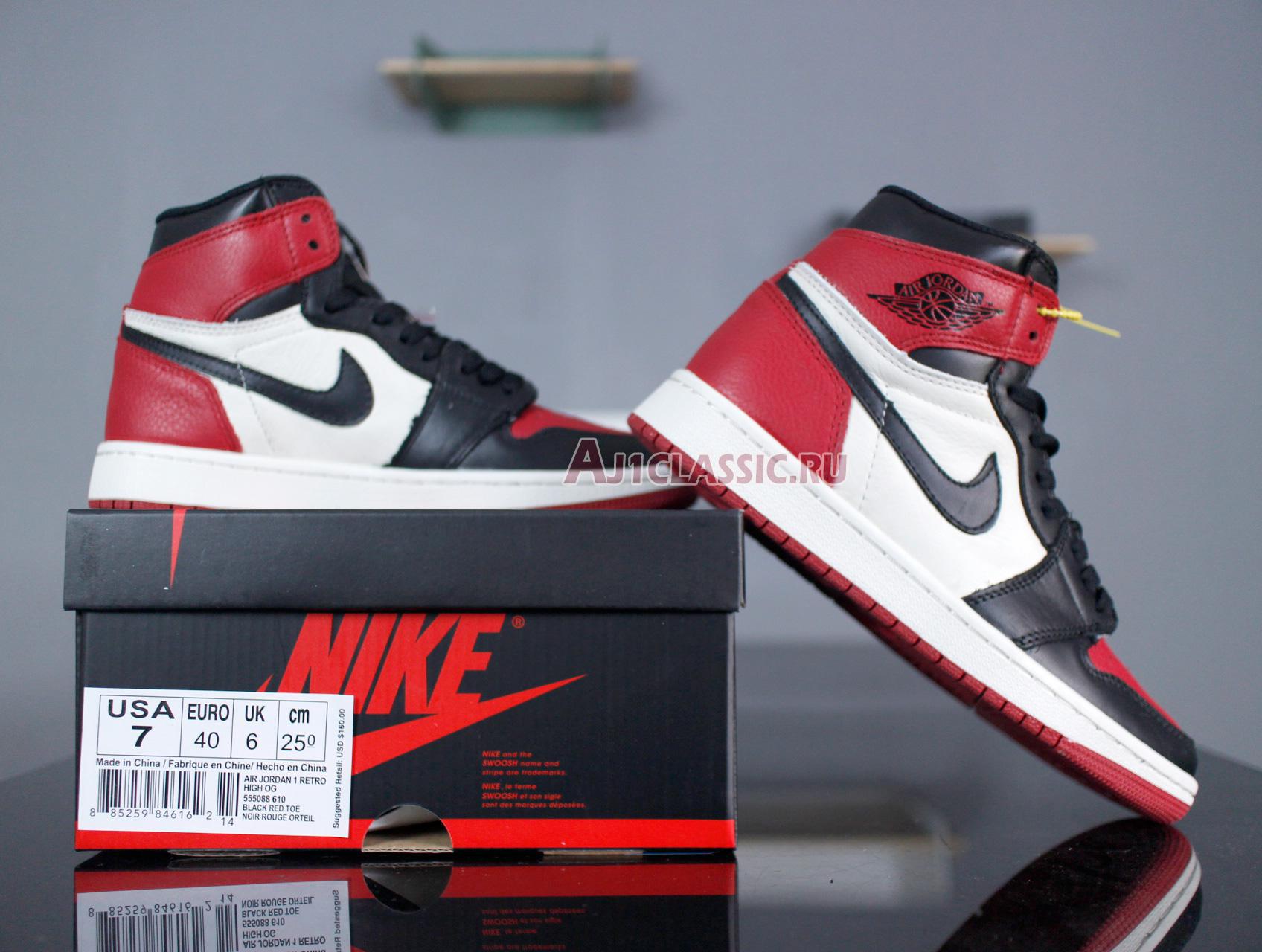 Air Jordan 1 Retro High OG "Bred Toe" 555088-610