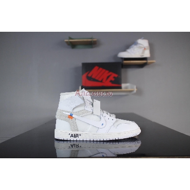 Off-White x Air Jordan 1 Retro High OG  AQ0818-100 White/White Mens Womens Shoes