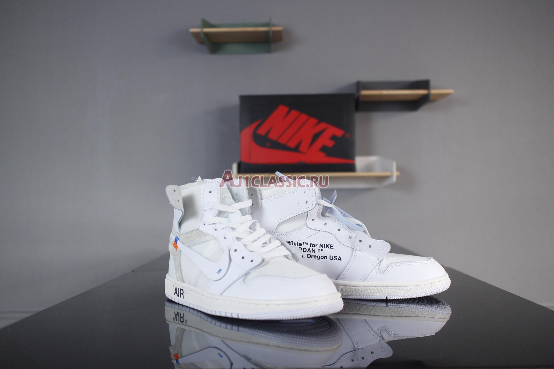 New Off-White x Air Jordan 1 Retro High OG "White" AQ0818-100 Shoes