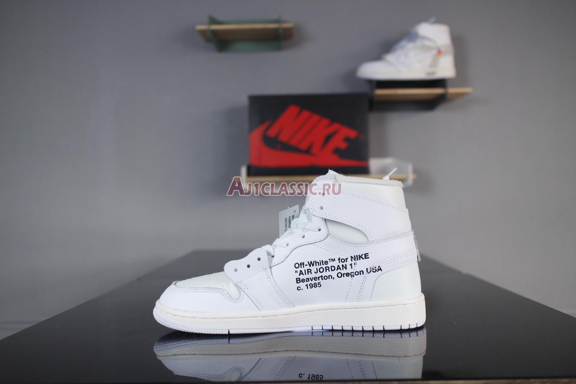 New Off-White x Air Jordan 1 Retro High OG "White" AQ0818-100 Shoes