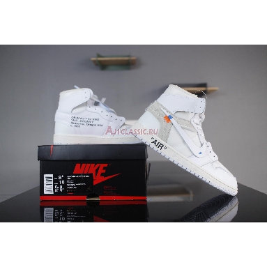 Off-White x Air Jordan 1 Retro High OG  AQ0818-100 White/White Mens Womens Shoes