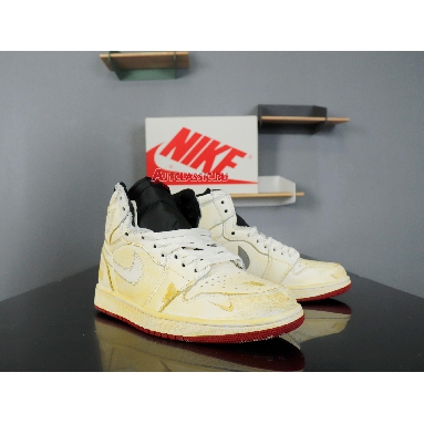 Nigel Sylvester x Air Jordan 1 Retro High OG Nigel Sylvester BV1803-106 Sail/White-Varsity Red-Reflect Silver Mens Womens Shoes