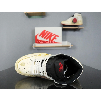 Nigel Sylvester x Air Jordan 1 Retro High OG Nigel Sylvester BV1803-106 Sail/White-Varsity Red-Reflect Silver Sneakers