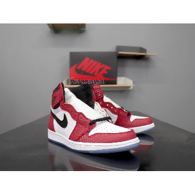 Air Jordan 1 Retro High OG Origin Story 555088-602 Gym Red/White-Photo Blue-Black Sneakers