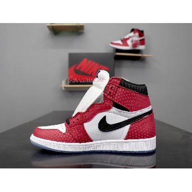 Air Jordan 1 Retro High OG Origin Story 555088-602 Gym Red/White-Photo Blue-Black Sneakers