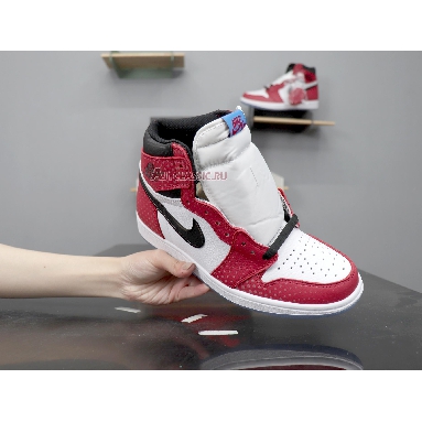 Air Jordan 1 Retro High OG Origin Story 555088-602 Gym Red/White-Photo Blue-Black Sneakers