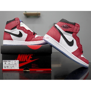 Air Jordan 1 Retro High OG Origin Story 555088-602 Gym Red/White-Photo Blue-Black Sneakers