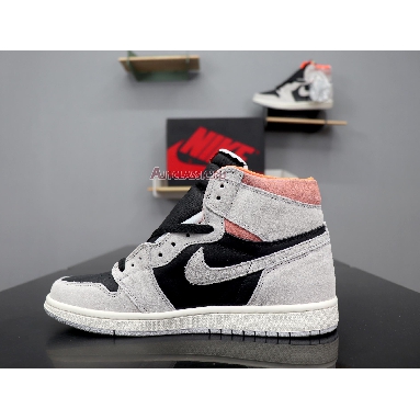 Air Jordan 1 Retro High OG Neutral Grey 555088-018 Neutral Grey/Hyper Crimson-White-Black Mens Womens Shoes