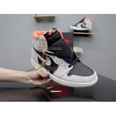 Air Jordan 1 Retro High OG Neutral Grey 555088-018 Neutral Grey/Hyper Crimson-White-Black Mens Womens Shoes