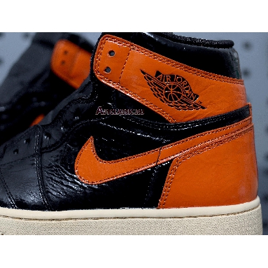 Air Jordan 1 Retro High OG Shattered Backboard 3.0 555088-028 Black/Pale Vanilla-Starfish Sneakers