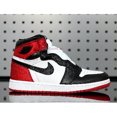 Air Jordan 1 Retro High Satin Black Toe CD0461-016 Black/White-Varsity Red Sneakers