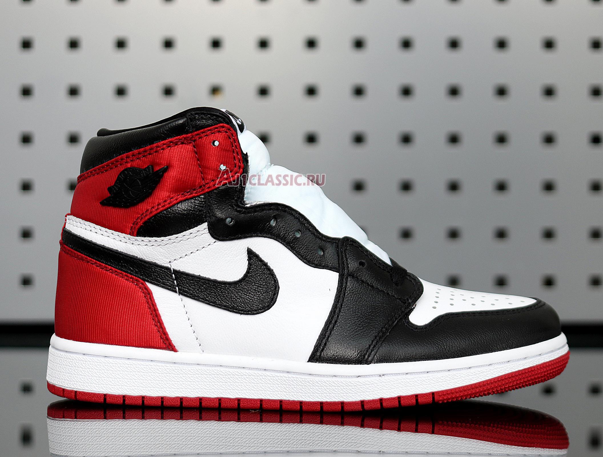 New Air Jordan 1 Retro High "Satin Black Toe" CD0461-016 Shoes