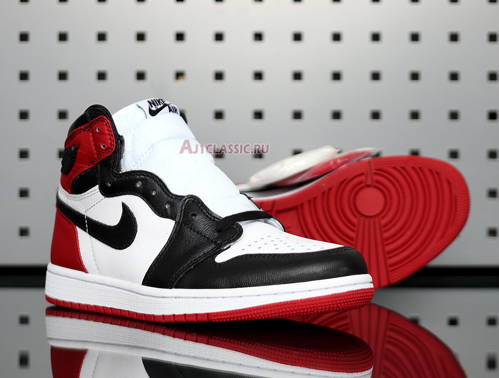 New Air Jordan 1 Retro High "Satin Black Toe" CD0461-016 Shoes