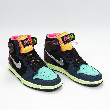 Air Jordan 1 Retro High OG Tokyo Bio Hack 555088-201 Baroque Brown/Black/Laser Orange/Racer Pink Mens Womens Shoes