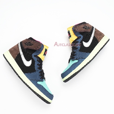 Air Jordan 1 Retro High OG Tokyo Bio Hack 555088-201 Baroque Brown/Black/Laser Orange/Racer Pink Mens Womens Shoes