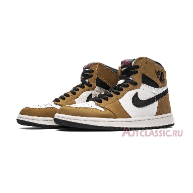 Air Jordan 1 Retro High OG Rookie of the Year 555088-700 Gold Harvest/Black-Sail Sneakers