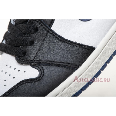 Air Jordan 1 Retro High OG Blue Moon 555088-115 Summit White/Blue Moon-Black Mens Womens Shoes